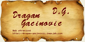 Dragan Gaćinović vizit kartica